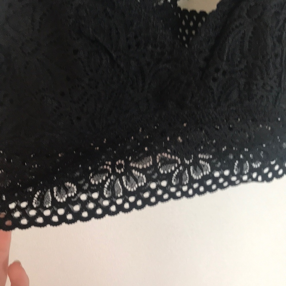 Aerie Black Lace Bralet - Picture 2 of 4
